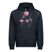 Navy skeleton ballerina Urban Hoodie - MaliasSmallBusiness