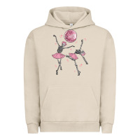 Pigment French Oak skeleton ballerina Urban Hoodie - MaliasSmallBusiness