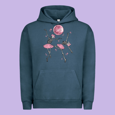 Skeleton Ballerina Urban Hoodie Designed By Maliassmallbusiness