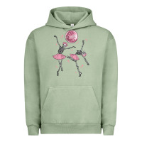 Pigment Oil Green skeleton ballerina Urban Hoodie - MaliasSmallBusiness