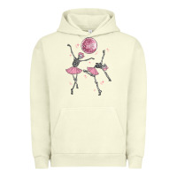 Pigment Pistachio skeleton ballerina Urban Hoodie - MaliasSmallBusiness
