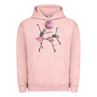 Pigment Salmon skeleton ballerina Urban Hoodie - MaliasSmallBusiness