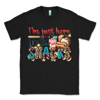 Black i'm just here for the snacks Classic Tee - Zillion Design Studio