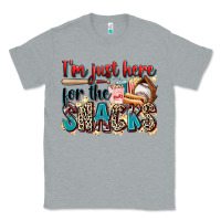 Heather Grey i'm just here for the snacks Classic Tee - Zillion Design Studio