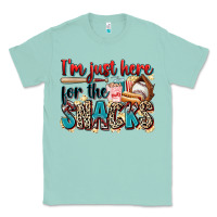 Seafoam i'm just here for the snacks Classic Tee - Zillion Design Studio