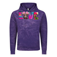 Cloud Purple love with braunvieh cow Vintage Hoodie - AdoDesignShop