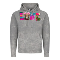 Cloud Rock love with braunvieh cow Vintage Hoodie - AdoDesignShop