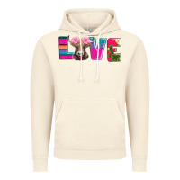 Vintage Artic love with braunvieh cow Vintage Hoodie - AdoDesignShop
