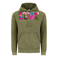 Love With Braunvieh Cow Vintage Hoodie | Teevron