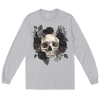 Moon Dust Floral skull Long Sleeve Tee - RanaPortraitStore