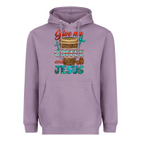 Lavender give me coffee and jesus Heavyweight Hoodie - BundleAndBundleShop