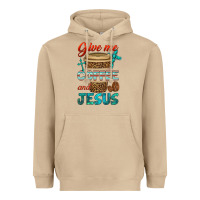 Mushroom give me coffee and jesus Heavyweight Hoodie - BundleAndBundleShop
