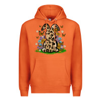 Carrot western floral bunny Premium Hoodie - MaliasSmallBusiness