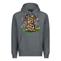 Rock western floral bunny Premium Hoodie - MaliasSmallBusiness