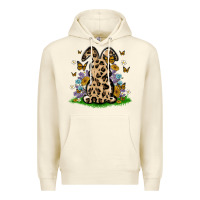 Sandshell western floral bunny Premium Hoodie - MaliasSmallBusiness