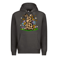 Smoke western floral bunny Premium Hoodie - MaliasSmallBusiness
