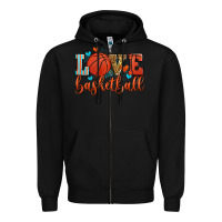 Black love basketball Zipper Hoodie - Zillion Design Studio