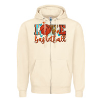 Sandshell love basketball Zipper Hoodie - Zillion Design Studio