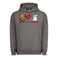 Pigment Tornado peace love snowman Urban Hoodie - NancyCooperArtShop