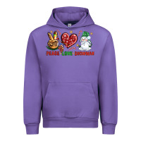 Tulip peace love snowman Urban Hoodie - NancyCooperArtShop