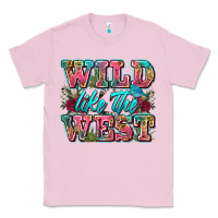 Bubblegum Pink wild like the west Classic Tee - Zillion Design Studio