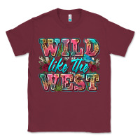 Burgundy wild like the west Classic Tee - Zillion Design Studio