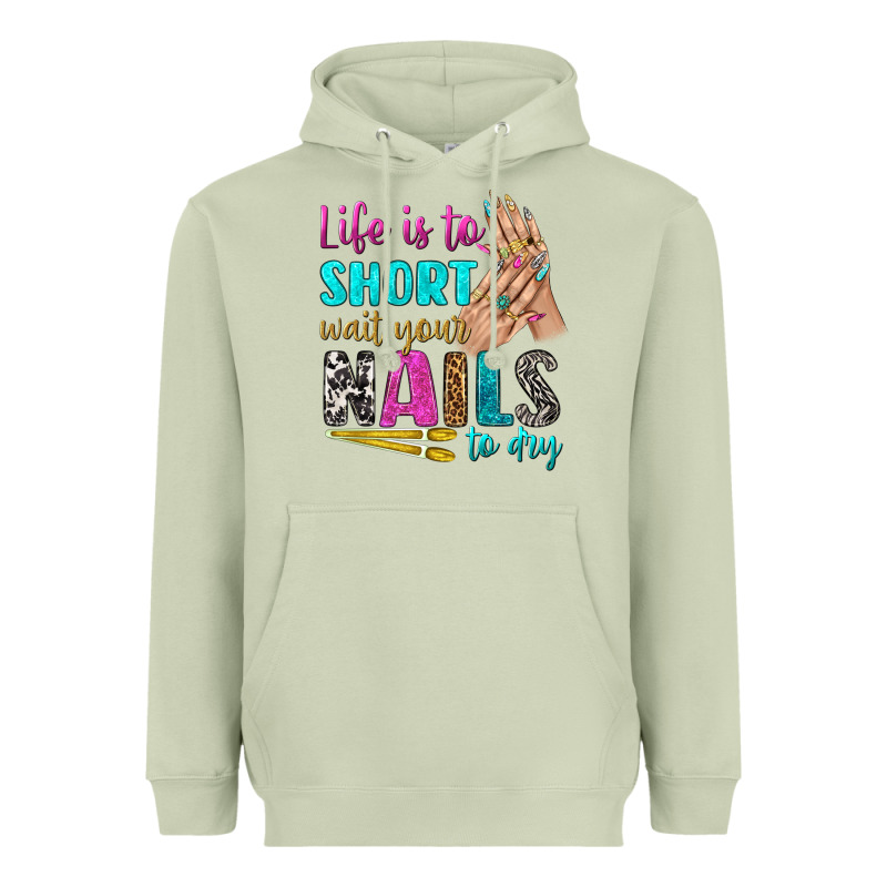 Life Is To Short Wait Your Nails To Dry Bbs Heavyweight Hoodie by BundleAndBundleShop | Teevron