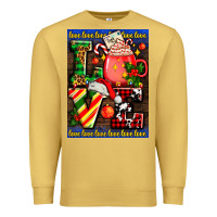 Antique Gold love coffee cup Christmas Premium Sweatshirt - AdoDesignShop