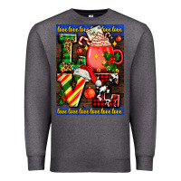 Charcoal Heather love coffee cup Christmas Premium Sweatshirt - AdoDesignShop