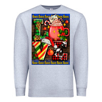 Heather Grey love coffee cup Christmas Premium Sweatshirt - AdoDesignShop