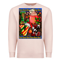 Pale Pink love coffee cup Christmas Premium Sweatshirt - AdoDesignShop