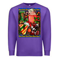 Purple love coffee cup Christmas Premium Sweatshirt - AdoDesignShop