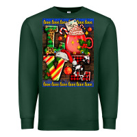 Sports Green love coffee cup Christmas Premium Sweatshirt - AdoDesignShop