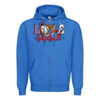 True Royal love baseball Zipper Hoodie - Zillion Design Studio