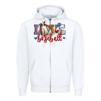 White love baseball Zipper Hoodie - Zillion Design Studio