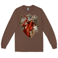 Chestnut Flower anatomical heart Long Sleeve Tee - RanaPortraitStore