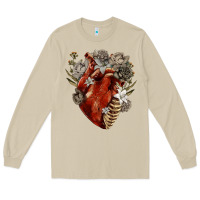 Mushroom Flower anatomical heart Long Sleeve Tee - RanaPortraitStore