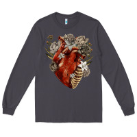 Smoke Flower anatomical heart Long Sleeve Tee - RanaPortraitStore