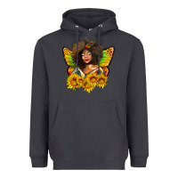 Smoke butterfly afro woman juneteenth Heavyweight Hoodie - AdoDesignShop