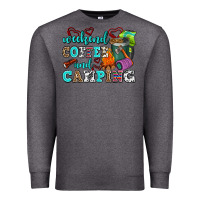 Charcoal Heather weekend coffee and camping Premium Sweatshirt - AdoDesignShop