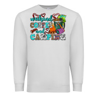 Dove Grey weekend coffee and camping Premium Sweatshirt - AdoDesignShop