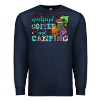 Navy weekend coffee and camping Premium Sweatshirt - AdoDesignShop