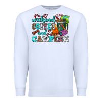 White weekend coffee and camping Premium Sweatshirt - AdoDesignShop