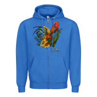 True Royal rooster with sunflowers Zipper Hoodie - RanaPortraitStore