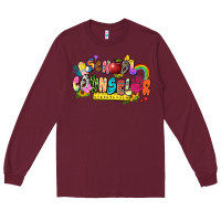 Burgundy school counselor Long Sleeve Tee - Zillion Design Studio