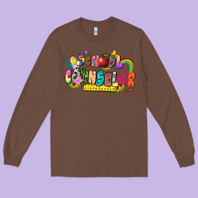 School Counselor Long Sleeve Tee Designed By Zillion Design Studio
