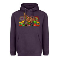 Plum blessed afro woman hands Heavyweight Hoodie - AdoDesignShop