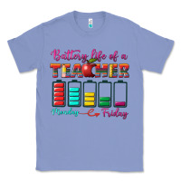 Colony Blue battery life of a teacher Classic Tee - BundleAndBundleShop