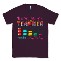 Plum battery life of a teacher Classic Tee - BundleAndBundleShop