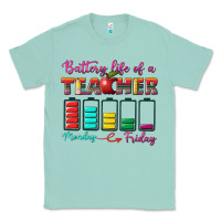 Seafoam battery life of a teacher Classic Tee - BundleAndBundleShop